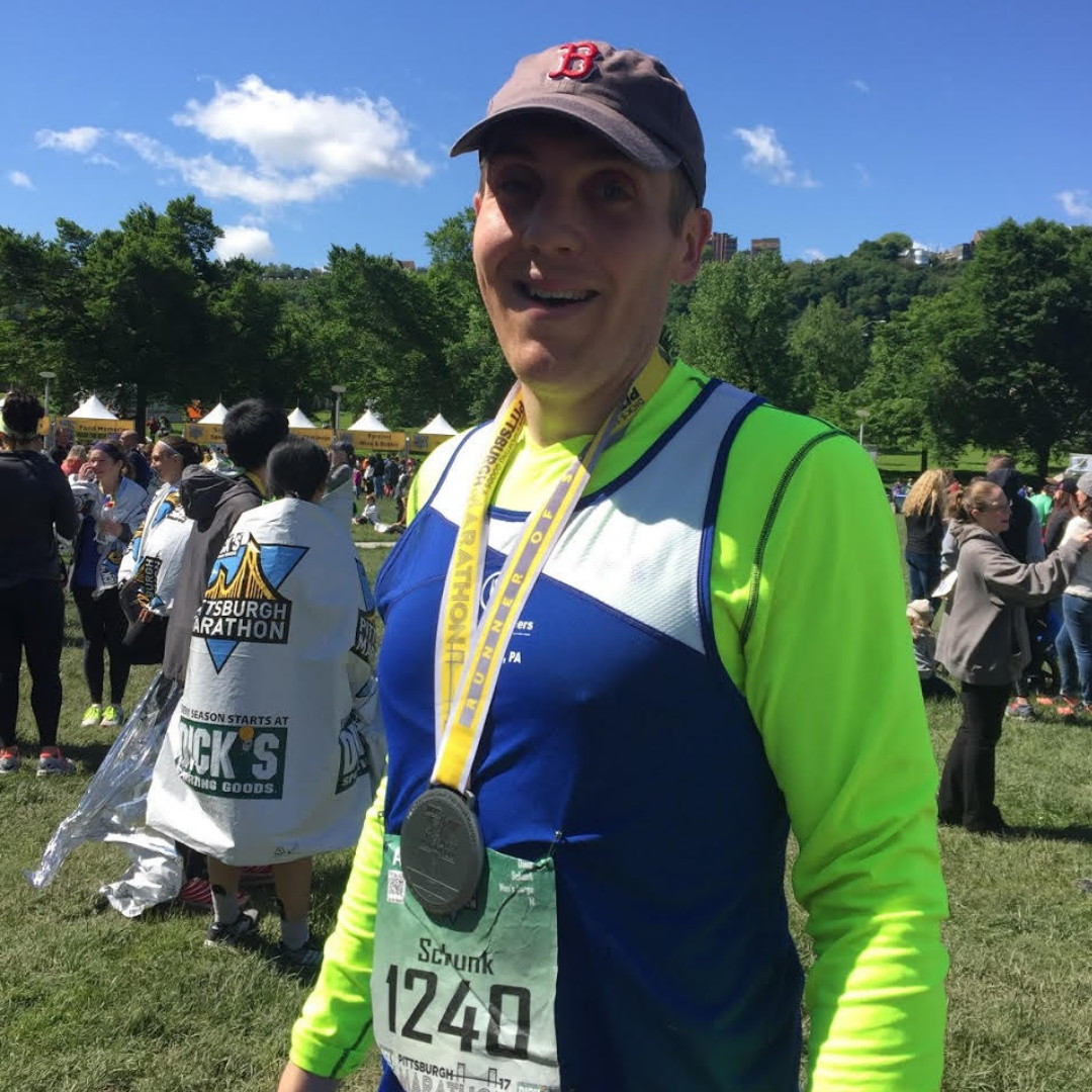 Doug Schunk, male p3r ambassador, shown outside