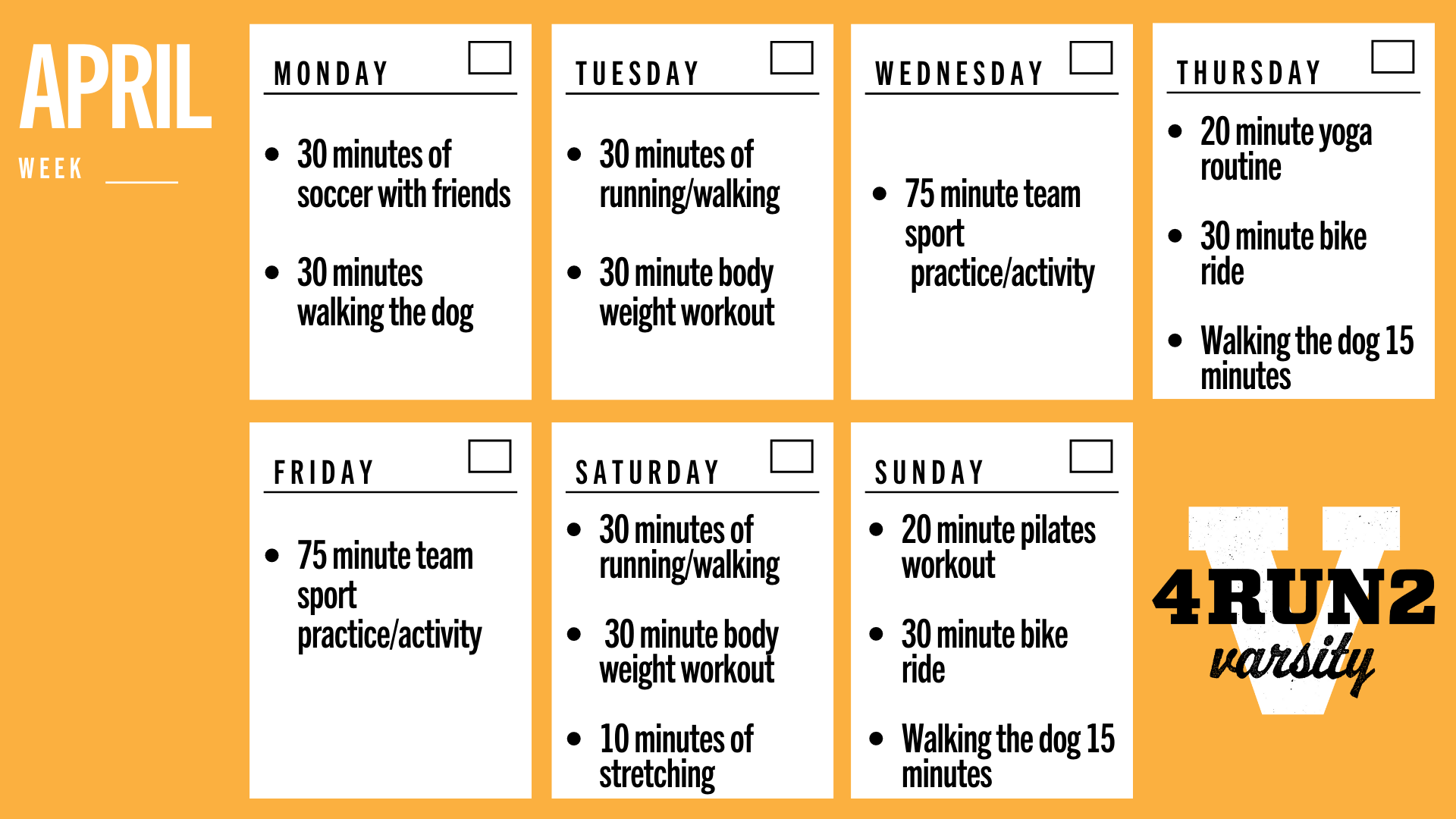 training plan