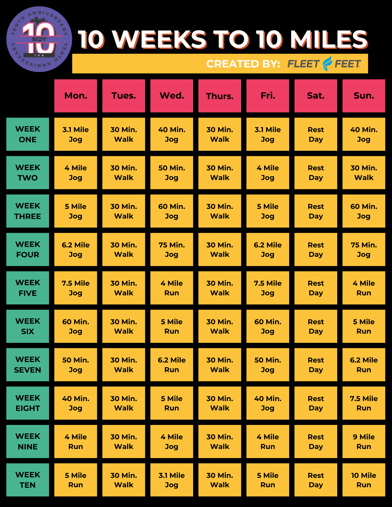 Run In Running Training Plan Template Doc - Free Word Template