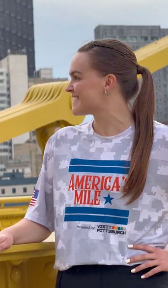 Runner on the bridge