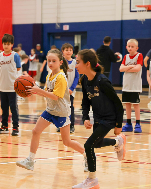 girls playing basketball