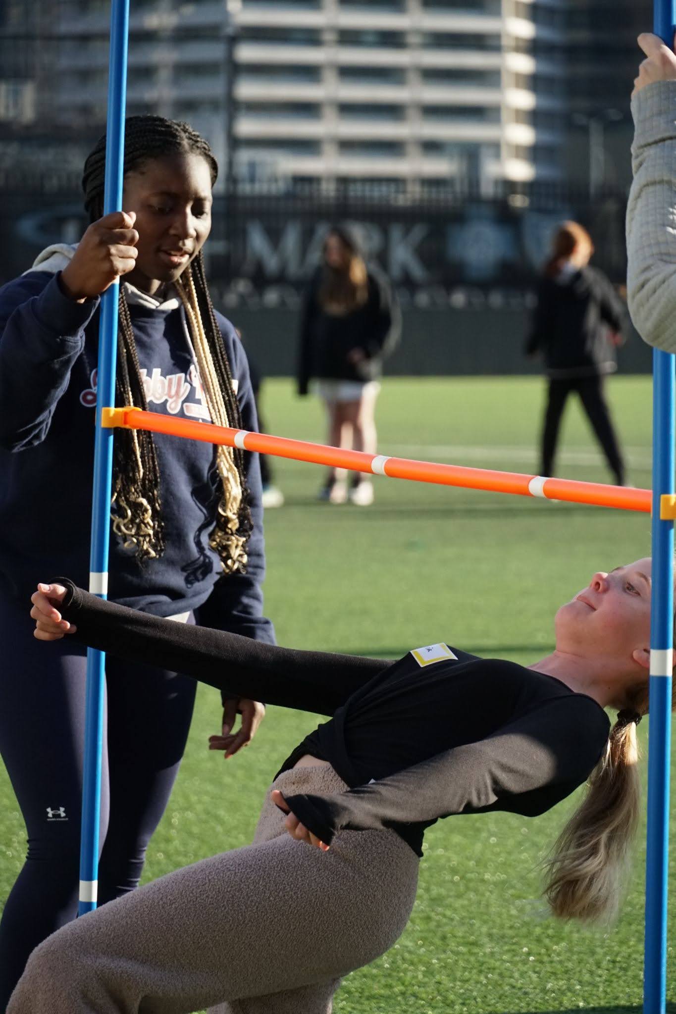 Photo of girl participating in game