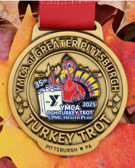 2025 YMCA Turkey Trot Finisher Medal